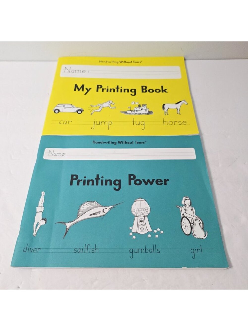 2 Handwriting Without Tears Home Schooling Practice Printing Workbooks CLEAN